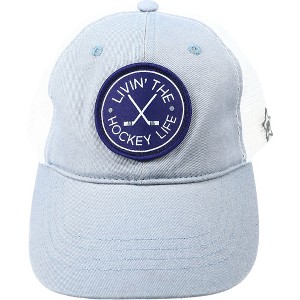 Pavilion Gift Company - Hockey Life - Slate Gray Adjustable Mesh Hat - Hats - 1 of 4