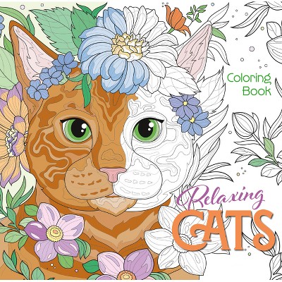 Relaxing Cats Coloring Book - (Calm Coloring: Natural Wonders) by  White Star (Paperback)