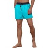 Lars Amadeus Men's Holiday Solid Elastic Waist Side Pockets Beach Shorts - image 4 of 4