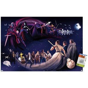 Trends International Star Wars: Saga Mural By Zi Xu Unframed Wall Poster Prints - 1 of 4