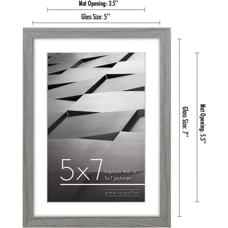 Americanflat Thin Picture Frames with tempered shatter-resistant glass - Horizontal and Vertical Formats for Wall and Tabletop, 2 of 7