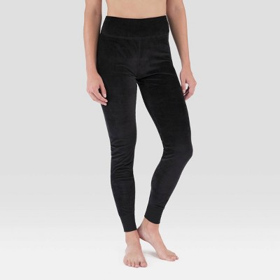 Wander by Hottotties Women's Velour Thermal Leggings - Black M