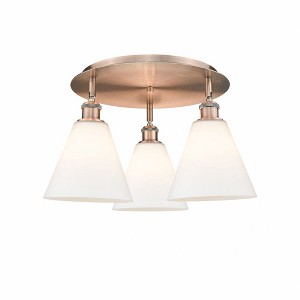 Berkshire - 3 Light Flush Mount In Industrial Style-10.5 Inches Tall and 19.75 Inches Wide - 1 of 1