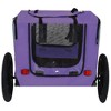 Lyngins Outdoor Foldable Dog Stroller with All-Terrain Wheels, Dog Bike Trailer with Weatherproof Fabric, Pet Bike Trailer Dog Cart for Bicycle - 3 of 4