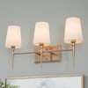LNC Trend Gold and White Fabric Transitonal Wall Lights,1 Light/2 Light/ 3 Light/4 Light - 2 of 4
