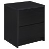 Sapphtopaz Modern Nightstand with 2 Drawers Rectangle Bedside Table with LED and USB Ports Wood Night Stand for Bedroom, Living Room - 2 of 4