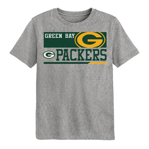 Nfl Green Bay Packers Boys Short Sleeve Poly Heather Gray T shirt Target