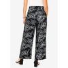 Jessica London Women's Plus Size Stretch Knit Wide Leg Pant - 3 of 4