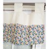 RLF Home 4" Top Tab High Quality Fabric Petite flower Tab Valance for Windows 50" x 15" Multi - 3 of 4