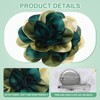 Unique Bargains Alloy Satin Fabric Big Rose Flower Dainty Brooches & Pins 1 Pc - 2 of 4