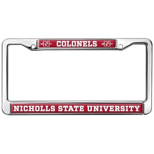 Nicholls State University Colonels Full Size Standard License Plate Metal Frame - 1 of 4