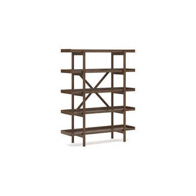 Signature Design by Ashley Lyncott 70" Mid-Century Bookcase, Brown