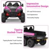 Jojoka 24V Ride On Dump Truck for Kids, 2-Seater 6-Wheel Electric Construction Vehicle with Remote Control, Dump Bed, Shovel, Music, Lights - 3 of 4