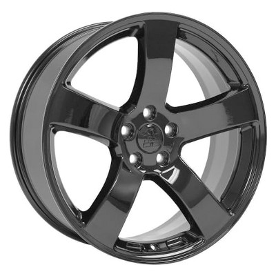 OE Wheels LLC DG12-20080-5115-24B1 Satin Black Wheel Painted (20 x 8. inches /5 x 115 mm, 24 mm Offset)