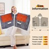 Inhand Wearable Heated Throw Blanket Shawl - 50"x60" Flannel Electric Robe Blanket Hoodie for Winter 5-Position Timer 10 Heating Levels - 2 of 4