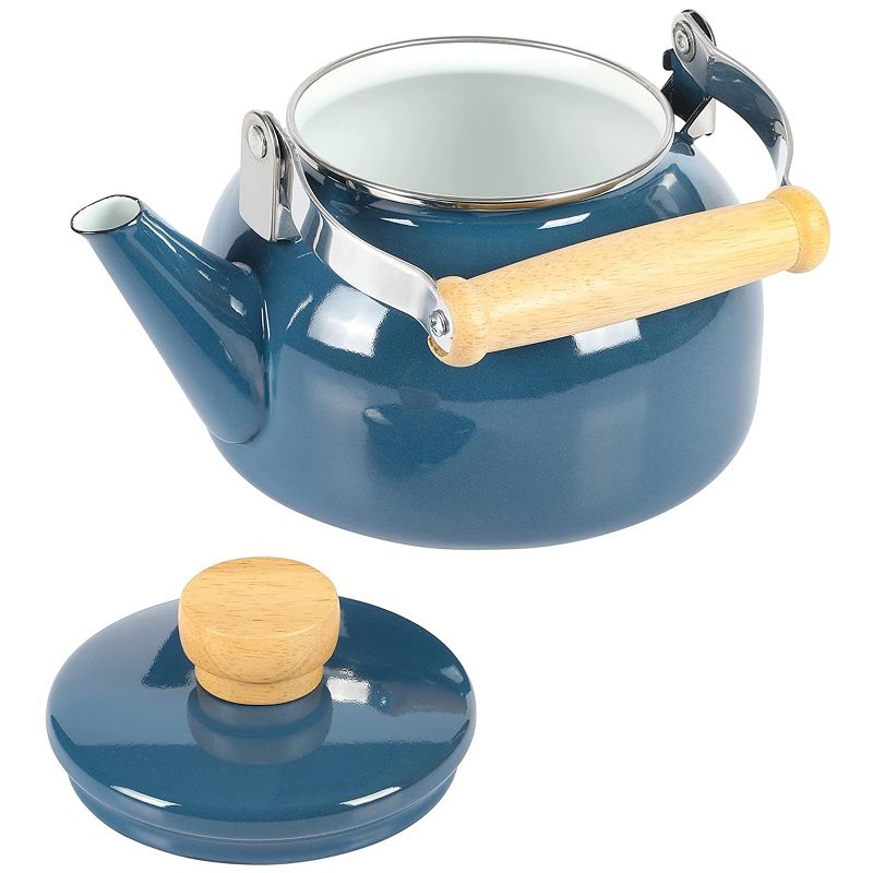 Mr. Coffee Quentin 1.5 Quart Tea Kettle With Fold Down Handle in Blue, 2 of 6