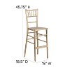 Flash Furniture HERCULES Series Gold Wood Chiavari Barstool - 3 of 4