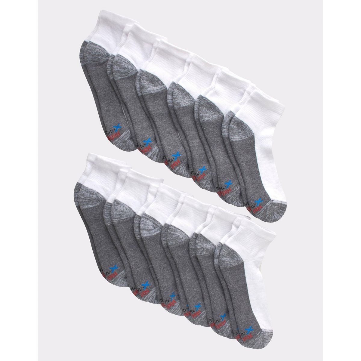 Hanes Men's X-Temp Cushioned Ankle Socks, 12-Pairs - thumbnail 6