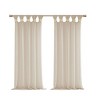 Floral Embellished Cuff Tab Top Solid Curtain Panel(Only 1 Pc Panel) - 2 of 4
