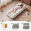 Folding Sofa Bed, Floor Folding Couch with Pillow, Futon Sofa Bed Convertible Sleeper Chair Foldable Mattress Back Support - 4 of 4