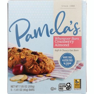 Pamela's Products Whenever Bars - Cranberry Almond. - 1 of 2