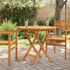 vidaXL Garden Table Warm Teak Solid Teak Wood 33.5 x 33.5 x 29.9 in - 2 of 4