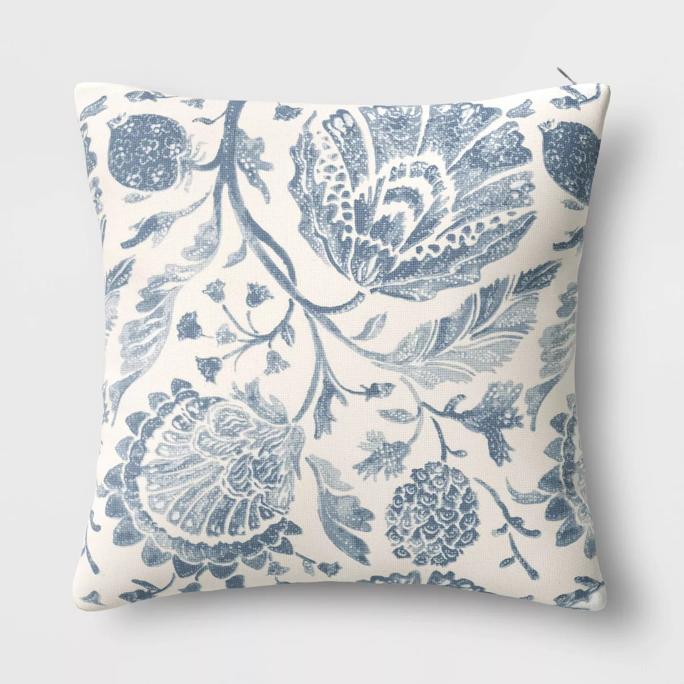 Square Floral Printed Jacobean Throw Pillow - Threshold™ - image 1 of 5