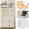 REAHOME 11 Drawer Steel Frame Wooden Top Minimalist Closet Storage Unit Organizer Chest of Drawers for Bedroom, Living Room, and Office, Taupe - 2 of 4