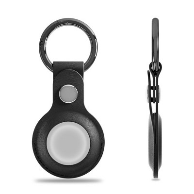 MyBat Pro Leather Key Ring Case Compatible With Apple AirTag - Black