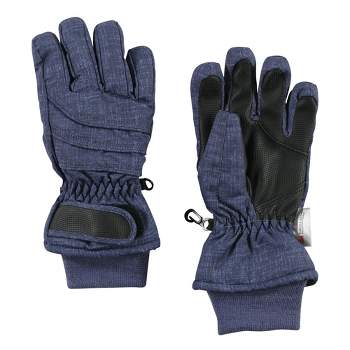 Hudson Baby Unisex Snow Gloves, Heather Navy