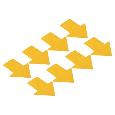Unique Bargains PVC Waterproof Removable Adhesive Floor Marking Arrow Sticker Labels 8 Pcs