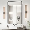Sapphtopaz Bathroom Wall Mirror, Vanity Mirror with Aluminium Frame, Decorative Wall Mirror Bathroom Mirror for Over Sink, Bedroom, Living Room - 4 of 4