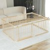 Playpen Play Fence Gate Play Pen Wood Large - 2 of 3