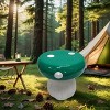 Vynxaria 13.8" Mushroom Model Resin Stool, Oversized Forest Base Statue, Indoor Outdoor Courtyard Lawn Multi-Purpose Decor - 4 of 4