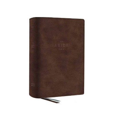 The Net, Abide Bible, Leathersoft, Brown, Comfort Print - by  Thomas Nelson (Leather Bound)