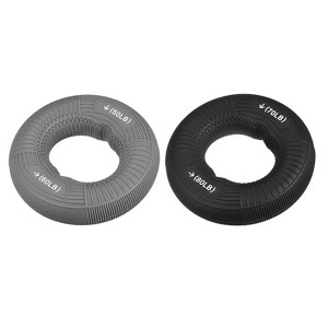 Unique Bargains Rock Climbing Exercise Fitness Silicone Hand Grip Strengtheners 2 Pcs - 1 of 4