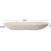 Storied Home Hand-Carved Paulownia Wood Bowl - 2 of 4