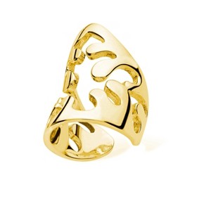 Lucy Quartermaine - Open Splash Ear Cuff in Gold Vermeil - 1 of 3