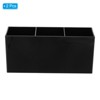 Unique Bargains 3 Compartments Acrylic Large Capacity Square Office Home Pencil Holder 2 Pcs - 3 of 4