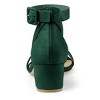 Allegra K Women's Open Toe Adjustable Ankle Strap Block Low Heel Sandals - 3 of 4