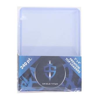 Shield Titan Trading Card 3x4 Inch Top Loader | 240 point | 5 ct