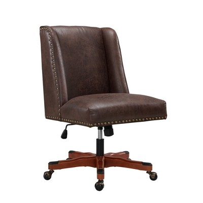 Draper Office Chair Brown - Linon