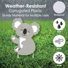 Big Dot of Happiness Koala Cutie - Yard Sign and Outdoor Lawn Decorations - Bear Birthday Party and Baby Shower Yard Signs - Set of 8 - 3 of 4