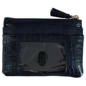Buxton Women's Solid Color Vegan Leather Large ID Coin Case - 1 of 3
