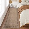 Indoor Modern Washable Area Rugs with Scalloped Print, Ultra Thin Non Slip Throw Carpet for Bedroom Living Room - 2 of 4