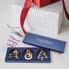 Gloria Duchin Modern Minimalist Christmas Themed Gold Metal Swirl Tree Ornaments Set of 3 - 3 of 4