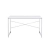 Metal Writing Desk with X-Shape Cross Bar and Modern Design - 4 of 4