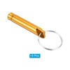 Unique Bargains Aluminum Alloy Camping Hunting Outdoor Survival Signal Whistles with Keychains 6 Pcs - 3 of 4