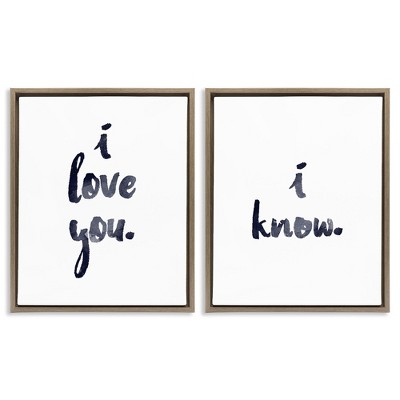 Stupell Industries Glam I Love You Phrase, 17" x 21"