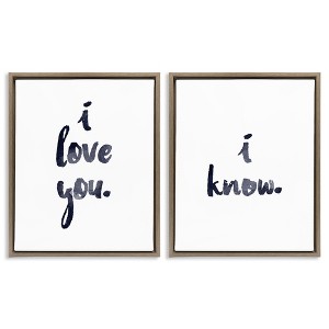 Stupell Industries Glam I Love You Phrase, 17" x 21" - 1 of 4